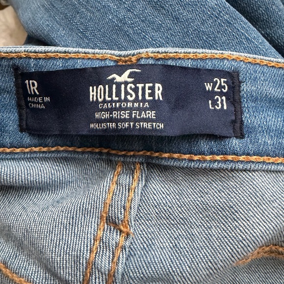 Hollister Patchwork Flare Jeans - Light and Dark Blue - Picture 3 of 3